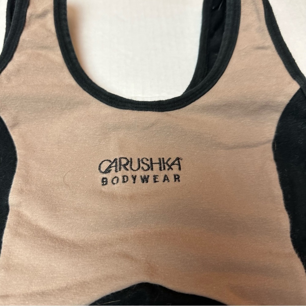 Y2K Carushka Bodywear Tank | Minimalist Balletcore Contrast Camisole - Picture 2 of 8